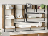 Wall Shelf Set with Shelf 6 pcs Artisan Oak 100 x 25 x 30 cm 882848