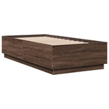 Bed Frame without Mattress Brown Oak 75x190 cm Small Single 3209764