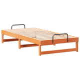 Bed Frame Brown 90 x 190 cm Solid Pine Wood 873153