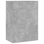 Shoe Cabinet Concrete Grey 60x35x84 cm Engineered Wood 801075