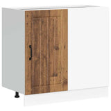 Kitchen Base Cabinet "Lucca" Old Wood Engineered Wood 854316