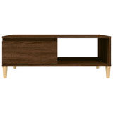 Coffee Table Brown Oak 90x60x35 cm Engineered Wood 813172