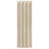 Blackout Curtains 2 pcs Cream 140 x 260 cm Velvet 4107182
