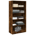 Wardrobe Smoked Oak 100x50x200 cm Engineered Wood 3307733