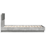 Bed Frame Concrete Grey Engineered wood Small Single Bed Frame 3210069
