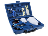 2 x HVLP Spray Gun Kit Air Gravity Feed Vehicle Car Paints1.4MM 0.8MM Nozzle 30065013