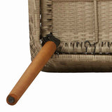 Garden Chair 2 pcs Beige 62.5 x 55 x 82 cm Poly Rattan 42006215