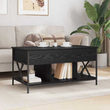Coffee Table Black Oak 100 x 55 x 48.5 cm Engineered Wood 883037