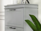 Three-Drawer Minimalistic Shoe Cabinet - Grey T3398P423895