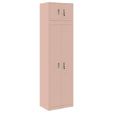 Storage Cabinet 2 pcs Pink 60 x 40 x 220 cm Steel Lockable 3438706