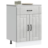 Kitchen Base Cabinet Lucca Concrete Grey Engineered Wood 853731