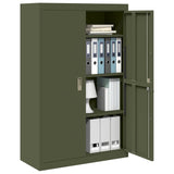 Storage Cabinet Olive Green 90 x 40 x 140 cm Steel 3406164