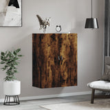 Wall Mounted Cabinet Smoked Oak 69.5x34x90 cm Engineered Wood 834983