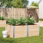 ZNTS Garden Planter 150x100 cm Solid Wood Pine 3295439