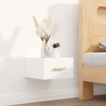 ZNTS Wall-mounted Bedside Cabinets 2 pcs White 35x35x20 cm 812835