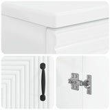 3 Piece Bathroom Cabinet Set HAARLEM High Gloss White 3417454