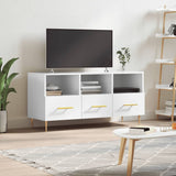 TV Cabinet High Gloss White 102x36x50 cm Engineered Wood 829022