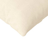 Sofa Pillows 2 pcs Cream 200 x 40 cm Corduroy Fabric 42013905