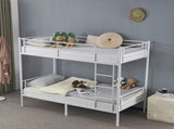Twin Over Twin Bunk Bed for Kids Teens Adults, Heavy Duty Metal Bunk Bed with 06974123