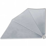 Collapsible Balcony Side Awning Grey 160x240 cm 41574