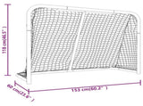Hockey Goal with Net Red&White 153x60x118 cm Steel&Polyester 93741