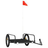 Bike Trailer Black 135x70x37 cm Iron 94203