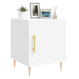 Bedside Cabinets 2 pcs White 40x40x50 cm Engineered Wood 827533