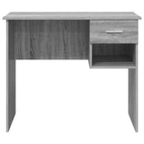 Desk with Drawer Grey Sonoma 90 x 49 x 75 cm Engineered Wood 869271