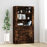 Highboard Smoked Oak Engineered Wood 3185396