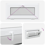 Basement Window Internal Colour White RISOR 80 x 40 cm 42052413