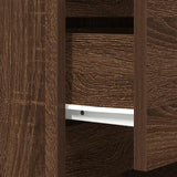 Bedside Cabinets with 3 Drawers 2 pcs Brown Oak 39x35x65 cm 861350