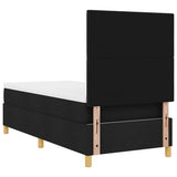 Box Spring Bed with Headboard Black 80 x 200 cm Fabric 3339576