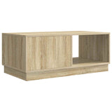 Coffee Table Sonoma Oak 90 x 50 x 37 cm Engineered Wood 895417