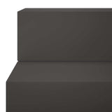2-Step Garden Stairs 80.5 x 56.5 x 34 cm Steel Black 8016946