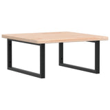 Basin Shelf Wall Mounted Steel and Solid Wood Oak 3302461