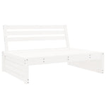 4 Piece Garden Lounge Set White Solid Wood Pine 3186628