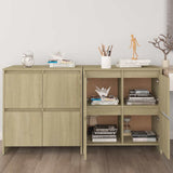 Sideboards 2 pcs Sonoma Oak 70x41x75 cm Engineered Wood 3098091
