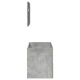 Bathroom Cabinet with Mirror Concrete Grey Engineered Wood 856376