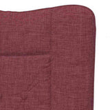 Armchair Wine Red 63 x 67 x 94 cm Fabric 42001827