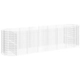 Gabion Raised Bed Galvanised Iron 400x100x100 cm 152047