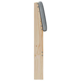 Upholstered Headboard Light Grey 200 cm Solid Pine Wood 879099