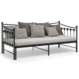 Sofa Bed Frame Black Powder-coated metal 90x200 cm 324758