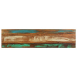 Console Table Brown base with blue, green, cream hues 320822