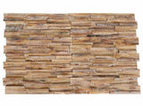 326177 3D Wall Cladding Panels 10 pcs 1,01 m Solid Teak Wood
