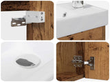 Bathroom Vanity Unit with Tap Old Wood 40.5 x 22.5 x 62 cm 889527