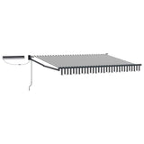 Electric Retractable Awning Anthracite and White 3.5 x 2 m 3420070
