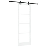 Sliding Door ORKDAL White and Black 83 x 232 cm 3332170