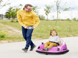 360&deg Rotation Kids Bumper Car, 12V Waltz Car with Remote Control, Dual Joystick, Music, Lights, T3398P348436