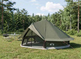 Tipi Tent with Roof Army Green 250 x 250 cm Polyester and Steel 42028722