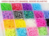15000Pcs Kit Box Rubber Loom Bands Children Mult-color Make Woven Bracelet 43248119